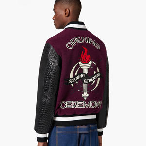 Varsity Chaquetas Hombres Logotipo Personalizado Lana Chenille Bordado Varsity Letterman Chaquetas Hombres En Blanco Manga Larga Varsity Jacket - Product Image 2