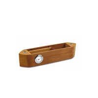 Organisateur de bureau en bois en forme de bateau, super vente, unique, avec horloge, pour le bureau et la maison, décoration de table