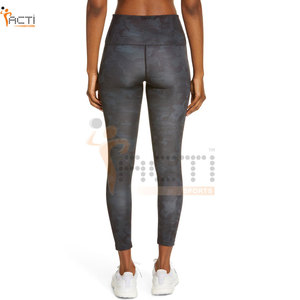 Leggings de Yoga de cintura alta ajustados con cintura alta para mujer con logotipo personalizado - Product Image 3