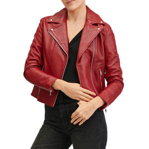 Veste en cuir légère pour tous les jours, veste en cuir aspect daim doux pour femmes, veste en cuir tendance avec ceinture à la taille - Product Image 1