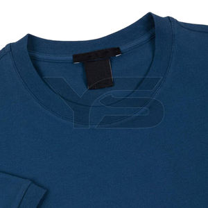 Camisetas de Jersey informales de talla grande transpirables de 100% algodón hechas a medida para hombre con cuello acanalado personalizado y serigrafía - Product Image 3