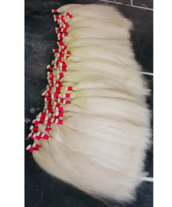 Cabello a granel Rubio suave y sedoso de Venta caliente solo dibujado con extremos más gruesos blanqueamiento procesado químicamente - Product Image 3