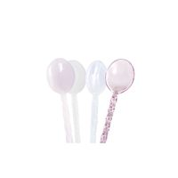 Ensemble de couverts en verre borosilicate éco-responsable, fait main, multicolore, style fleur, pour fêtes, Chien