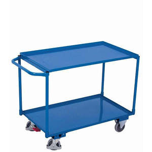 Carretilla de Mesa Variofit con Capacidad para 250 Kg, 2 Áreas de Carga, Construcción Metálica y Llantas de Goma Termoplástica para Herramientas - Product Image 1