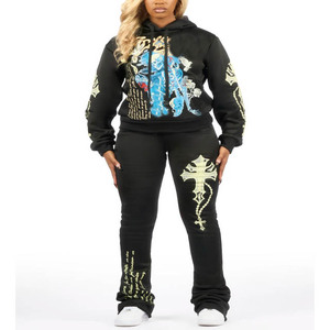 Ensemble de survêtement de sport pour femme, coupe ajustée, léger et confortable, pour le fitness et le style de vie - Product Image 2