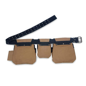 Conception confortable en cuir véritable électricien pochette à outils outil charpentier ToolLow prix bonne qualité en cuir fait à la main grand sac - Product Image 5