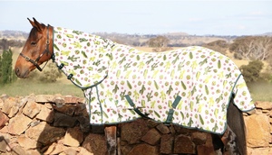 Juego de Mantas Antimoscas para Caballos con Estampado de Abeja de Alta Calidad - Manta Antimoscas Transpirable de Malla Suave con Cuello Desmontable, Protección Completa para el Cuerpo en Verano - Product Image 3