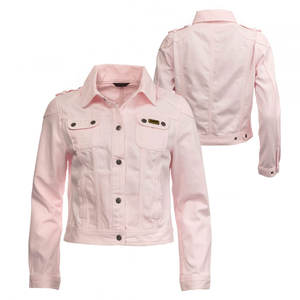 Chaqueta vaquera Lisa informal de manga larga de corte regular para mujer, ropa de calle personalizada, Chaquetas vaqueras para adultos y mujeres con servicio OEM - Product Image 5