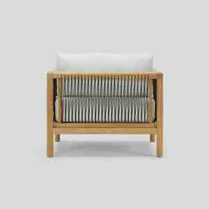 Modern Single Antique Rope Sofa <b>Chair</b> Comfortable Leisure Hotel Furniture for Outdoor Villa Park Courtyard <b>Lounge</b> Sofa - Product Image 3