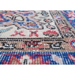 Tapis en laine vintage 9x12 noué à la main, motifs abstraits rectangulaires en puzzle rouge-orange pour entrée et couloir - Pae-2046 - Product Image 3