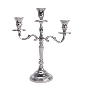 Silver Plated Metal Aluminum <b>Candelabra</b> for Wedding and Christmas Tabletop Decoration Handmade Floor <b>Candelabra</b> - Product Image 5