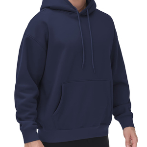 Sweat à capuche thermique pour hommes de haute qualité personnalisable 500 Gsm 100% coton pull surdimensionné décontracté noir imprimé sweats à capuche pour hommes - Product Image 3