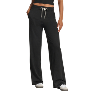 Pantalones Holgados y Relajados para Mujer, Pantalones Anchos Elásticos y Suaves, Ropa Deportiva Informal y Cómoda, Fabricante Personalizado - Product Image 1