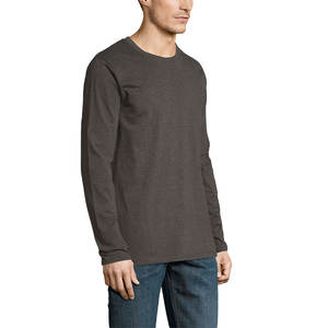 T-shirts personnalisés à col rond pour hommes, ultra doux, 100 % coton biologique, écologiques, séchage rapide, extensibles - Product Image 5