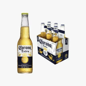 Bière Corona Extra Lager mexicaine authentique, mini-bouteilles de 210 ml, cartons de 30 pour la restauration aérienne et les équipements hôteliers - Product Image 2