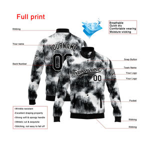 Chaqueta Varsity personalizada con logotipo bordado en la parte delantera de lana y cuero, reconocimiento de identidad del equipo - Product Image 2