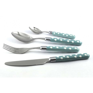 Fourniture en gros de couverts forgés à la main de haute qualité ensemble de couverts en acier inoxydable argenté avec manche en bois pour le dîner de mariage - Product Image 2
