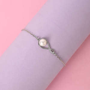 NOVAMART Fine 925 Pure Silver Real Pearl Hand <b>Bracelet</b>- <b>Bracelets</b> & Bangles Wholesale Export - Product Image 3