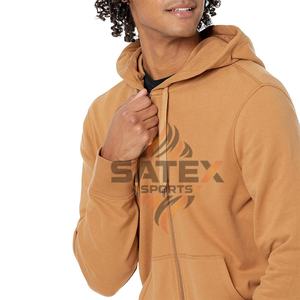 Sweat à capuche zippé pour homme, 600 GSM, 100% coton molletonné, respirant, brodé, uni, entièrement personnalisable, saison hivernale, OEM, pas cher - Product Image 4