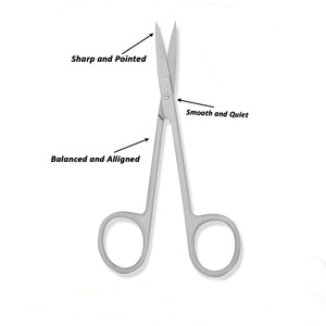 Ciseaux de dissection de micro-suture pédiatriques professionnels Instruments chirurgicaux en acier inoxydable de qualité supérieure pour la chirurgie pédiatrique - Product Image 3