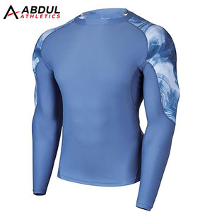 Camiseta Deportiva de Manga Larga para Hombre, Estilo Rash Guard, Tejido Ligero, Apta para Fitness y Running - Product Image 1