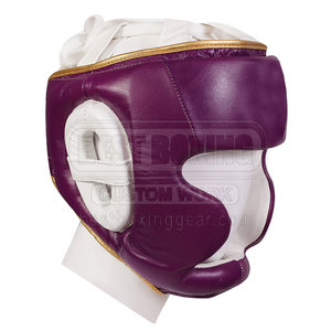 PU Leather Protective Headgear for Martial Arts and Boxing High Density <b>Foam</b> <b>Padded</b> MMA Head Guard Adult - Product Image 2