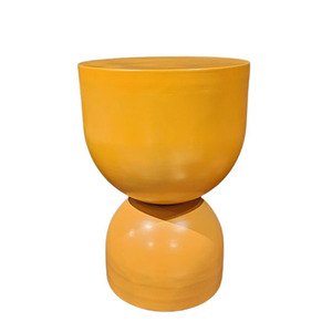 Living Room Furniture Iron <b>Round</b> <b>Stool</b> Orange Colour Industrial <b>Stool</b> for Restaurant & Office Furniture Customized in Bulk - Product Image 1