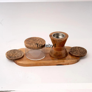 Mubkhar de madera hecho a mano perfecto para quemar incienso y resinas aromáticas tradebyd - Product Image 5