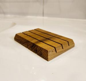 Jabonera Ecológica Hecha a Mano de Madera Natural para Baño, Jabonera de Madera Maciza para una Vida Sostenible - Product Image 2