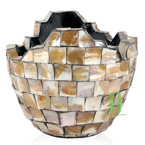 Jarrón de nácar exclusivo para decoración de flores, maceta de lujo con diseño personalizado en HNH Craft Factory - Product Image 4
