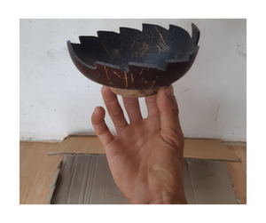 Cuencos de coco de bambú grabados hechos a mano respetuosos con el medio ambiente, cuencos de concha natural, venta al por mayor, Exportación de fábrica de Vietnam lista - Product Image 6