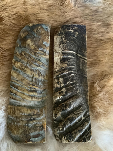 Natural Ram Horn Scales for Knifemaking | Premium Polished Horn Handle Material | Custom <b>Knife</b> Grip Scales - Product Image 5