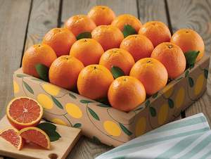 Caja de Regalo de Naranjas Navel de Gannan de Temporada al por Mayor, 5 Tipos de Cítricos Frescos, Brocado CVC, Incluye Naranjas Mandarinas - Product Image 3