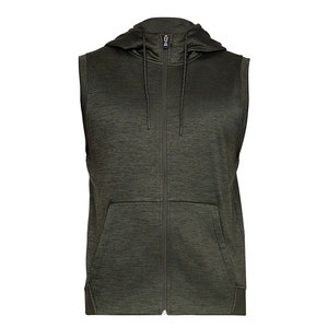 Men <b>Sleeveless</b> <b>Hoodie</b> Bodybuilding <b>Hoodie</b> Workout Solid Slim Summer Tank Top Custom Half Zip up <b>Sleeveless</b> <b>Hoodie</b> - Product Image 1