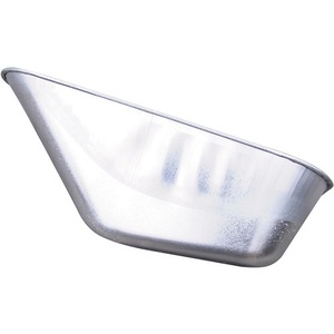 Bac de brouette perforé galvanisé MBA 90L pour béton et fournitures de jardinage - Product Image 1