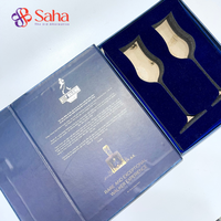 Scatola Regalo in Cartone Rigido per Bottiglia di Vino con Logo Personalizzato in Rilievo, Lussuosa Confezione in Carta con Coperchio, Laminazione Opaca e Rivestimento UV