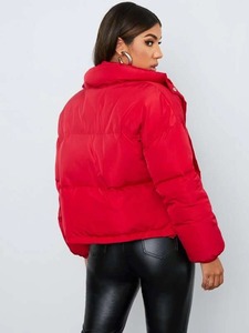 Chaqueta de invierno informal a la moda para mujer, abrigos acolchados con burbujas, acolchado cálido, impermeable, estampado, de nailon transpirable - Product Image 2