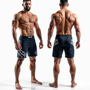 Pantalones cortos de lucha MMA con estampado personalizado para hombre No Gi BJJ pantalones cortos sublimados al por mayor MMA Wear Jiu Jitsu Kimono duradero - Product Image 6