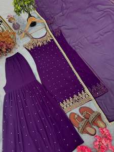 Lanzamiento del Nuevo Conjunto de Salwar Kameez y Dupatta de Georgette Sintético Pesado Reversible para Fiestas, Diseño de Diseñador, para Todas las Temporadas - Product Image 5