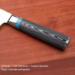 Couteau de chef de cuisine professionnel en acier Damas ultra tranchant avec poignée OEM ODM personnalisé en gros usine de coutellerie - Product Image 4