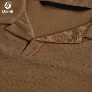 Polo de golf 100% coton pour homme, nouveau t-shirt à manches courtes avec bouton décoratif, taille ample et respirante - Product Image 2