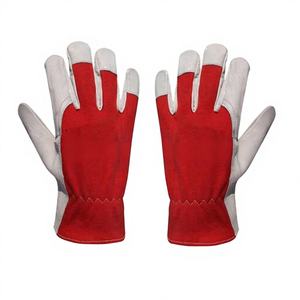 Guantes de Trabajo ISONZ Leather Zone Blancos de Piel de Cabra Suave, Anti-Impacto, 2 Mil de Grosor, Resistentes al Calor, con Refuerzo de Spandex en 4 Direcciones en el Dorso - Product Image 1