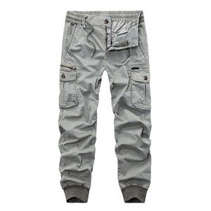 Pantalones Cargo rectos sólidos con logotipo personalizado, pantalones deportivos para hombre, pantalones Cargo tácticos multibolsillos de alta calidad para hombre - Product Image 4