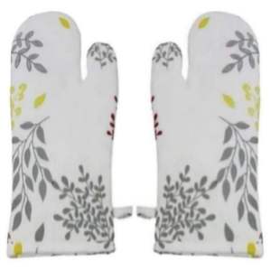 100% mitaines de four en lin écologique en coton biologique Logo personnalisé imprimé gants de cuisine BBQ résistants à la chaleur réutilisables pour un usage domestique - Product Image 5