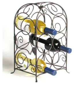 Porte-vin en acier inoxydable sobre, support simple et fonctionnel pour ranger et présenter le vin, couleurs personnalisables, logo OEM - Product Image 5