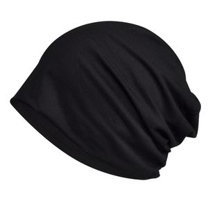 Bonnet en coton double couche uni, doublure en peluche épaisse, bonnet en jersey ample, design d'image de dessin animé pour les voyages et la plage - Product Image 4