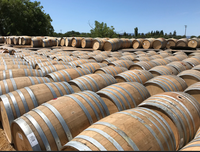 Vente en gros de fûts à bière, seaux à vin et barils à eau en chêne français et américain (Marron/Argent) - Origine UG