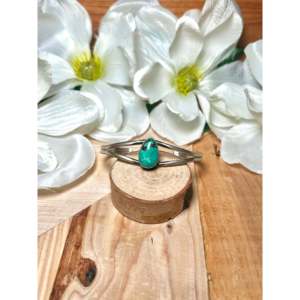 Dave Skeets Kingman Turquoise & Sterling <b>Silver</b> Fashion <b>Cuff</b> <b>Bracelet</b> - Product Image 1