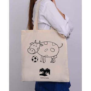 Sac fourre-tout en cuir véritable résistant à l'eau pour enfants, motif vache noire, pour la coloration et la peinture, niveau débutant, saison estivale - Product Image 6