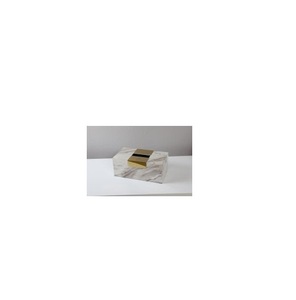 Caja de papel tisú de mármol, aspecto creativo, tamaño personalizado, soporte de pañuelos, accesorios de baño, precio barato - Product Image 6